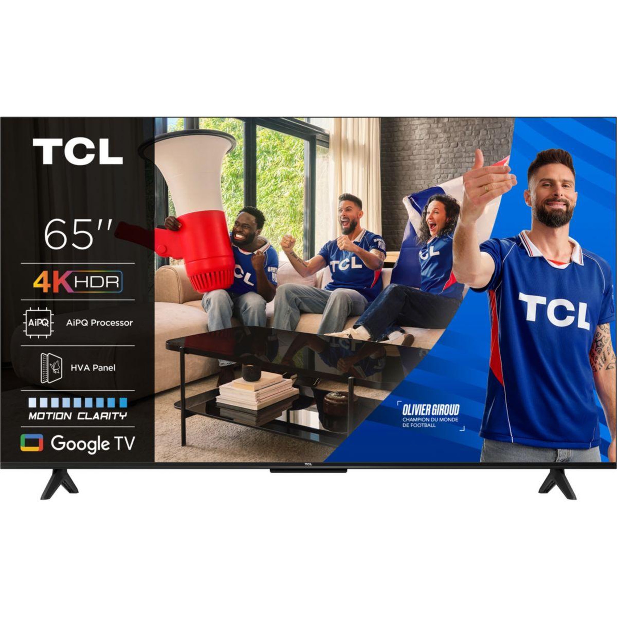 TCL TV LED 65P69K 2025-65 pouces (164cm)