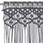Voir la diapositive 3 : VIDAXL Rideau en macrame Anthracite 140x240 cm Coton