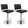 Voir la diapositive 1 : Paris Prix Lot de 2 Chaises de Bar  Midnight  109cm Noir