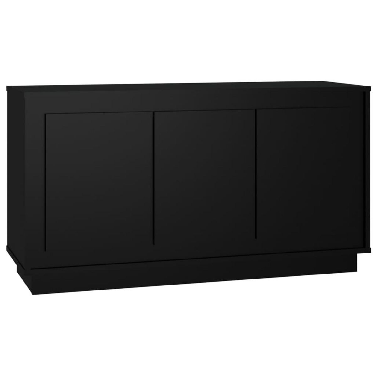 VIDAXL Buffet noir 102x35x55 cm bois d'ingenierie