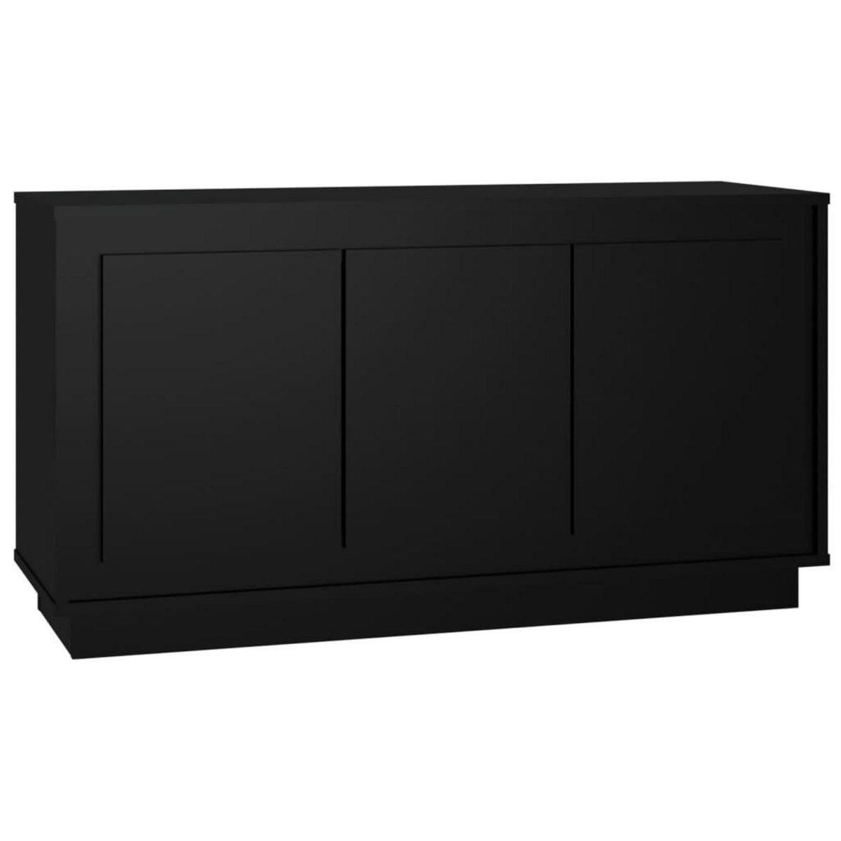 VIDAXL Buffet noir 102x35x55 cm bois d'ingenierie