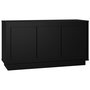 Voir la diapositive 2 : VIDAXL Buffet noir 102x35x55 cm bois d'ingenierie