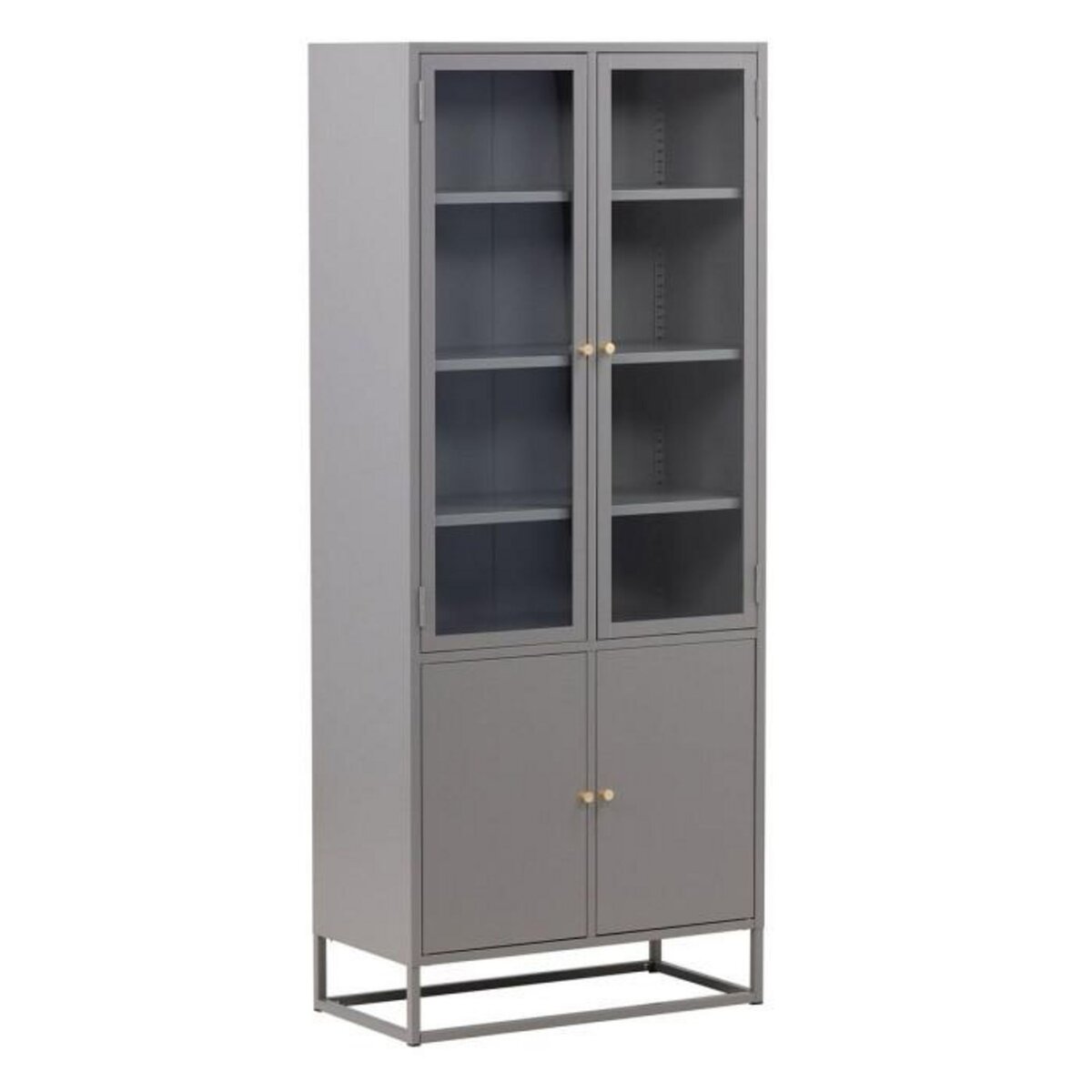 Paris Prix Vaisselier 4 Portes  Bakal  190cm Gris Clair