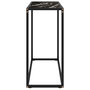 Voir la diapositive 3 : VIDAXL Table console Noir 80x35x75 cm Verre trempe