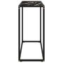Voir la diapositive 3 : VIDAXL Table console Noir 80x35x75 cm Verre trempe
