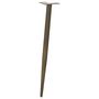 Voir la diapositive 4 : VIDAXL Pieds de table basse forme conique 4 pcs acier naturel 72-73 cm