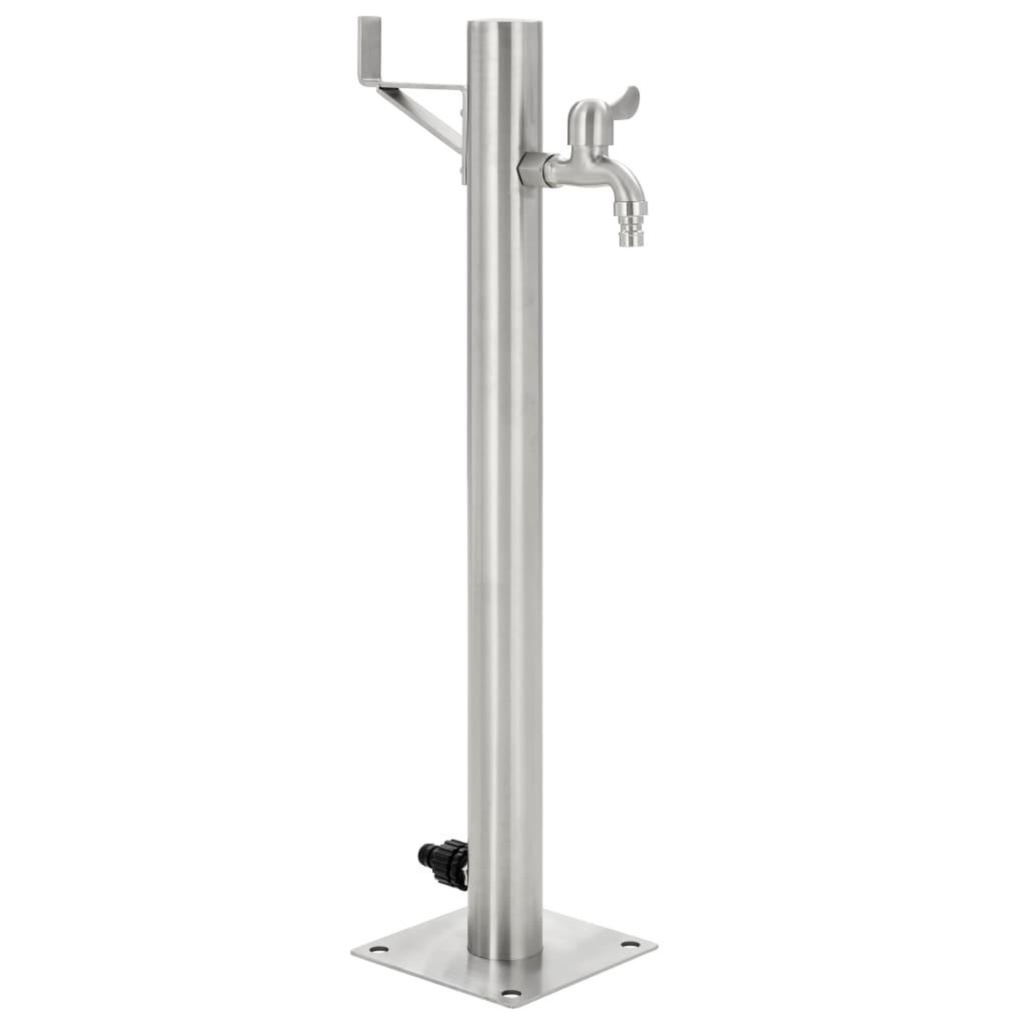 VIDAXL Colonne a eau de jardin ronde Acier inoxydable 65 cm