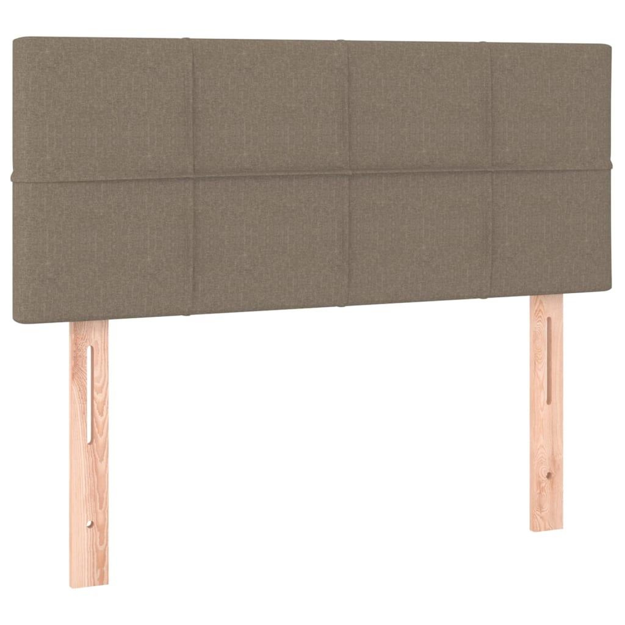 Voir la diapositive 2 : VIDAXL Tete de lit Taupe 100x5x78/88 cm Tissu