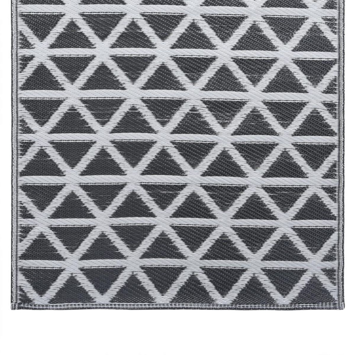 VIDAXL Tapis d'exterieur ARAKIL Noir 80x150 cm PP
