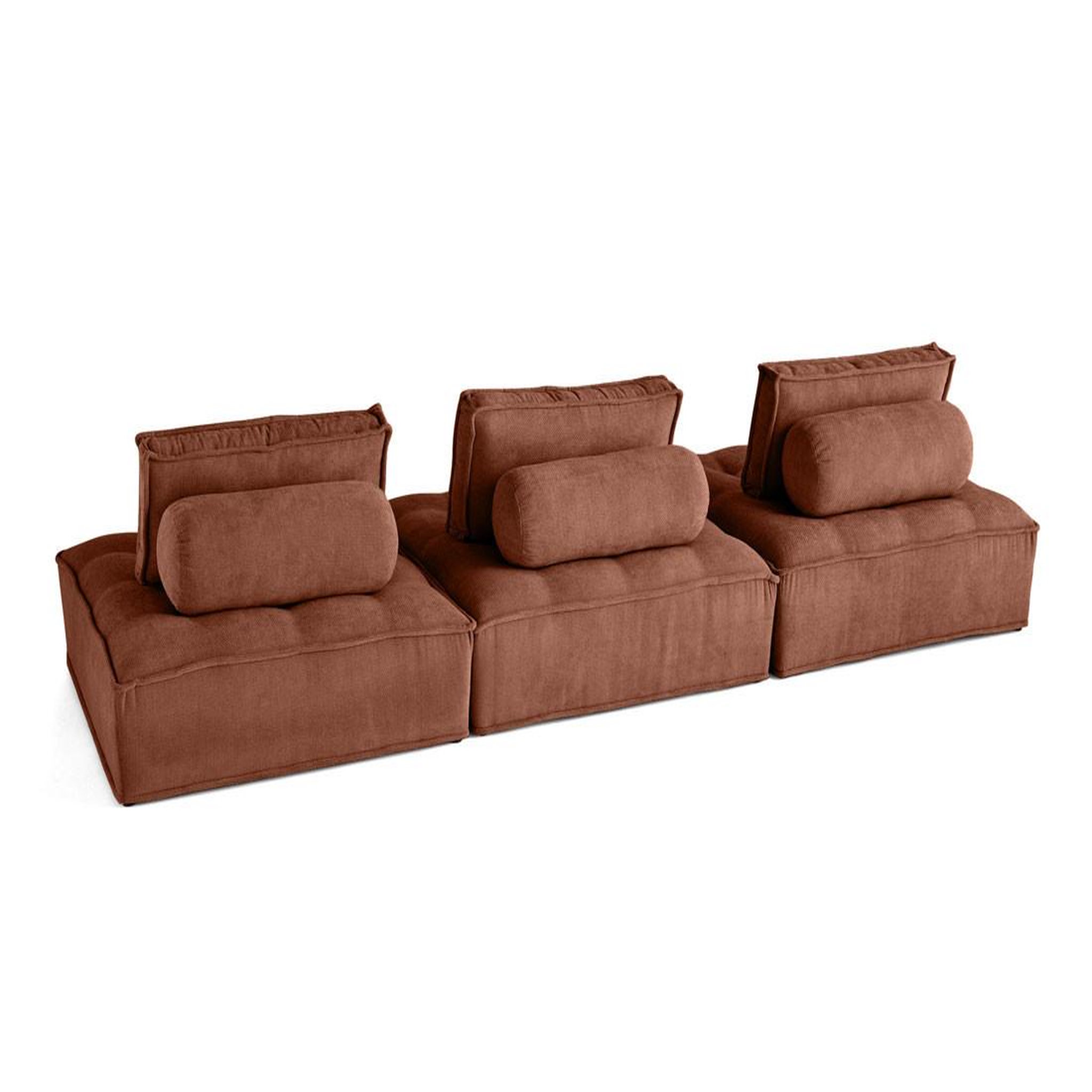 Voir la diapositive 4 : LISA DESIGN Marisol - canapé modulable droit 3 places - velours texturé