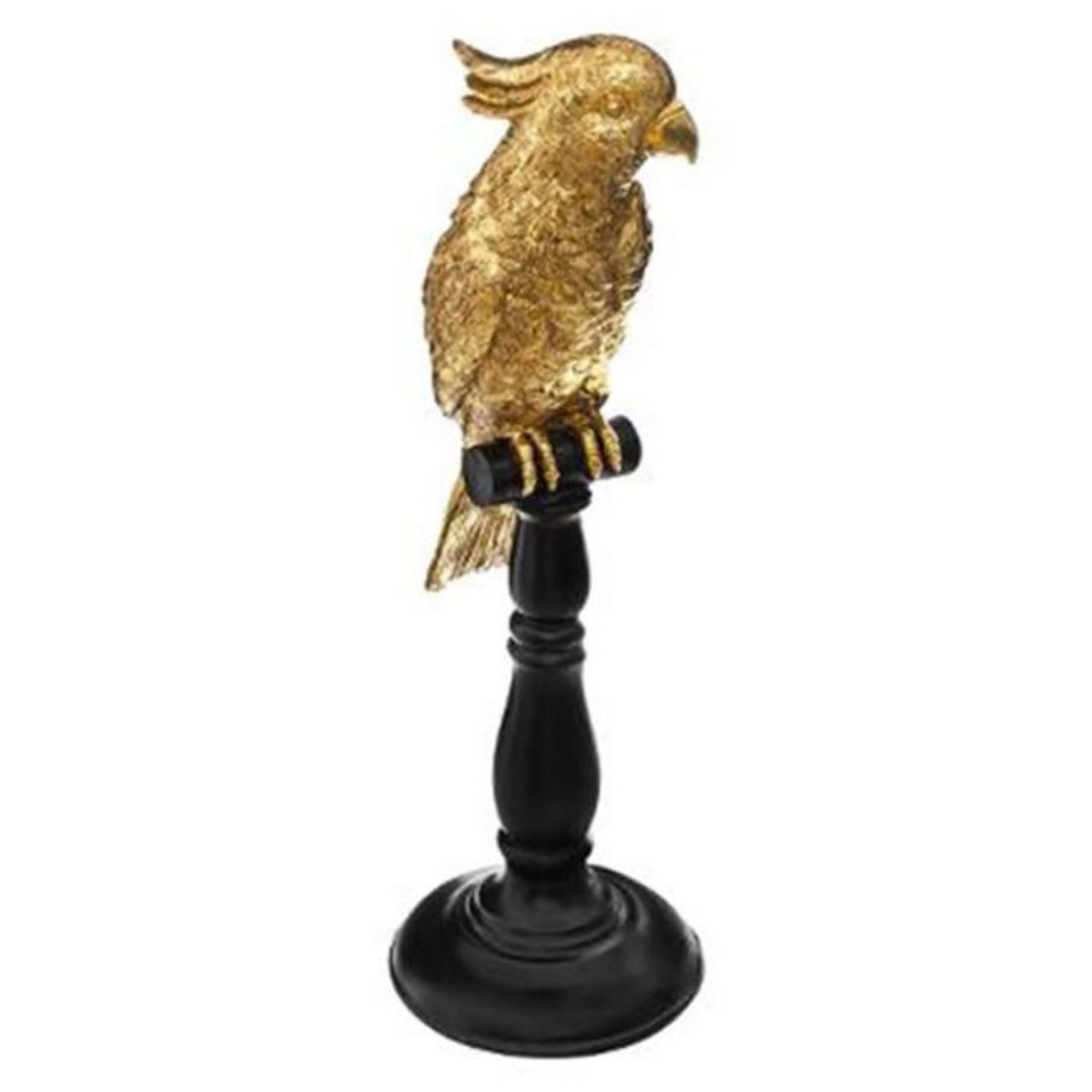 ATMOSPHERA Statuette Déco  Perroquet  33cm Or