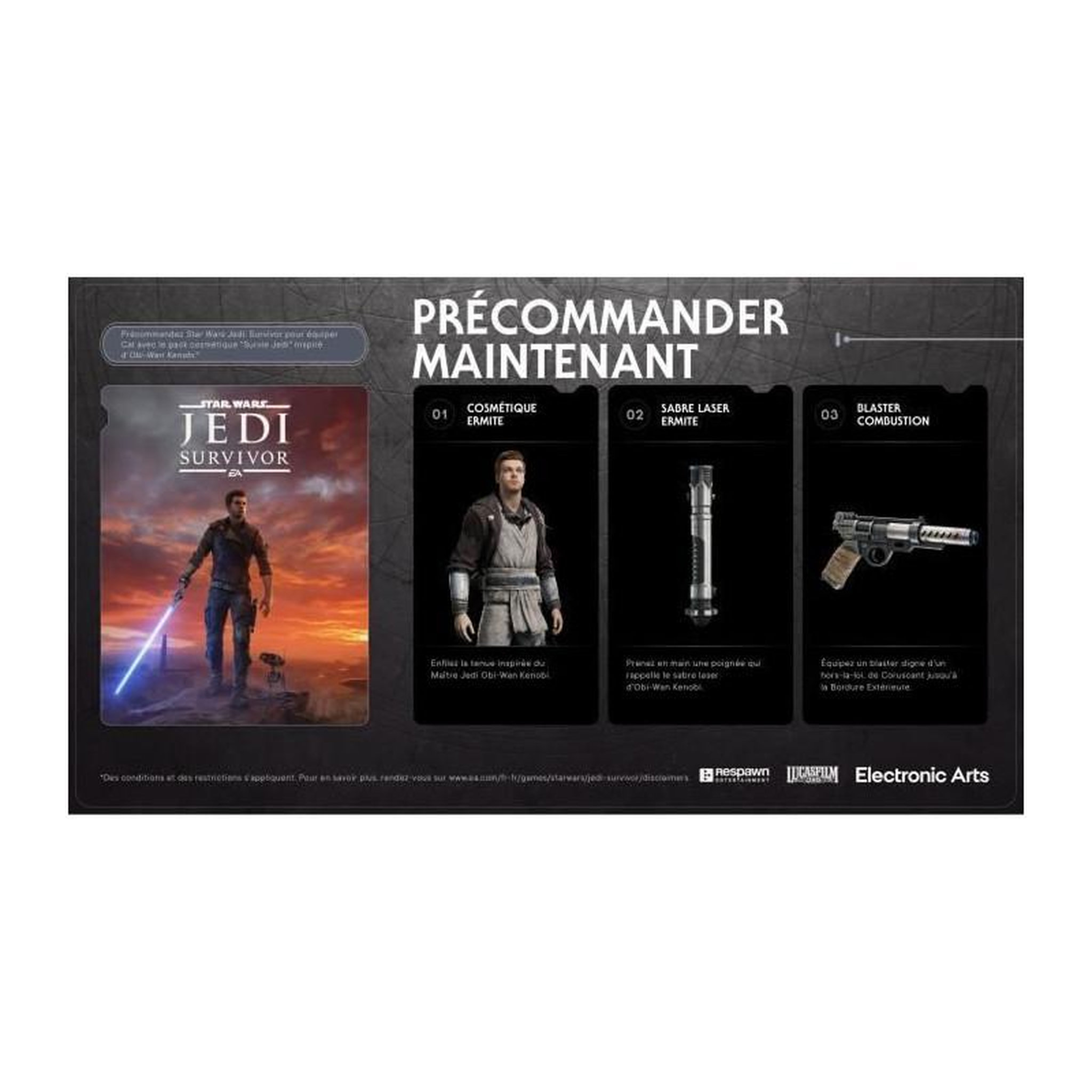 Voir la diapositive 2 : ELECTRONIC ARTS Star Wars Jedi Survivor PS4