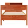 Voir la diapositive 4 : VIDAXL Lit bibliotheque sans matelas cire marron 100x200 cm pin massif