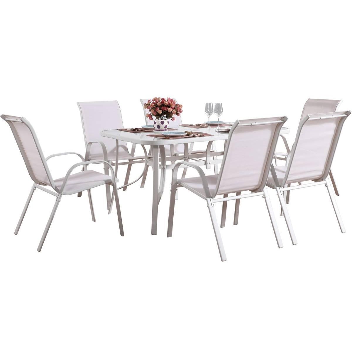 Habitat et Jardin Salon de jardin en textilène  Cordoba  - Phoenix - Ecru