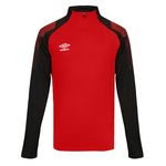 UMBRO Sweat Noir/ Garçon Umbro Chal. Coloris disponibles : Rouge