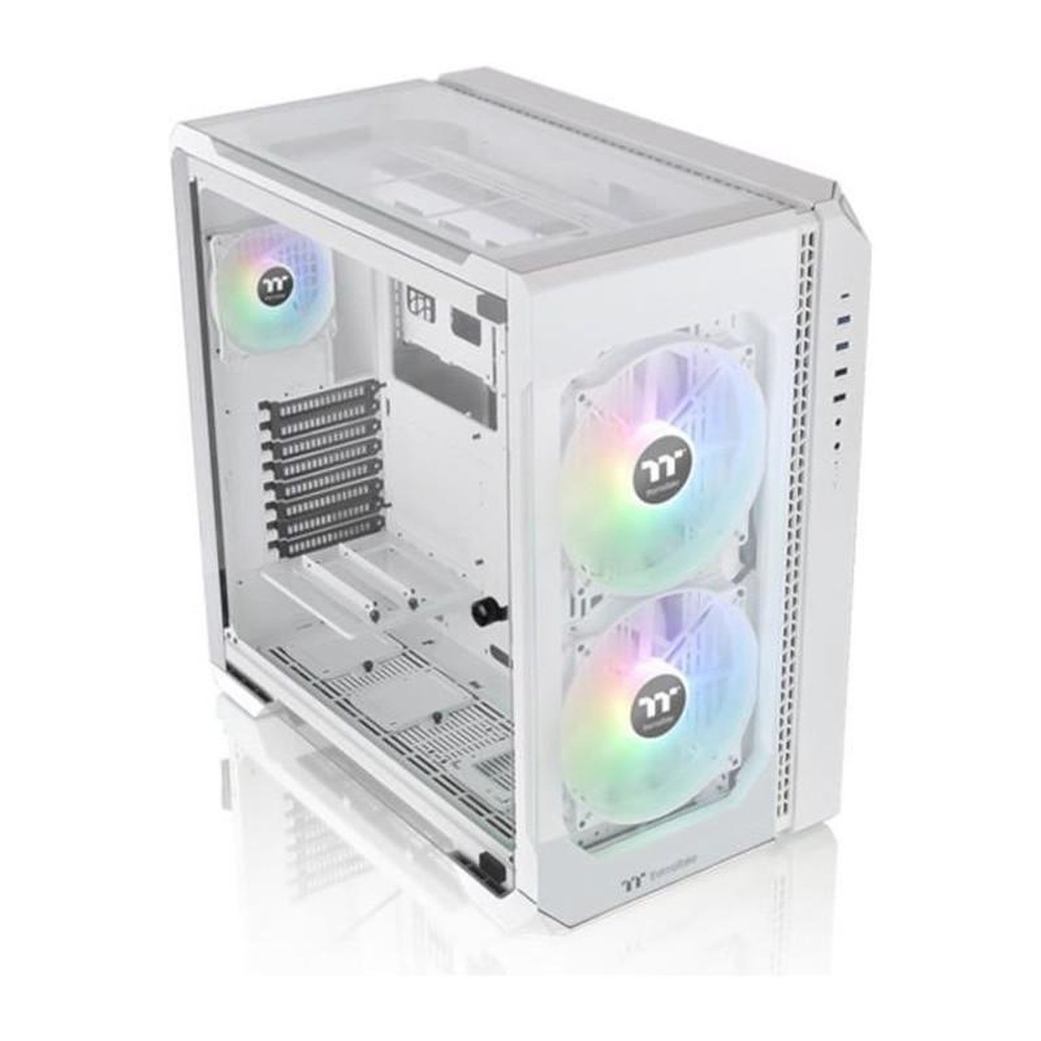 Thermaltake Boîtier PC - THERMALTAKE - View 51 TG ARGB - Boitier sans alimentation - Grand tour - Format E-ATX - Blanc ( CA-1Q6-00M6WN-00 )