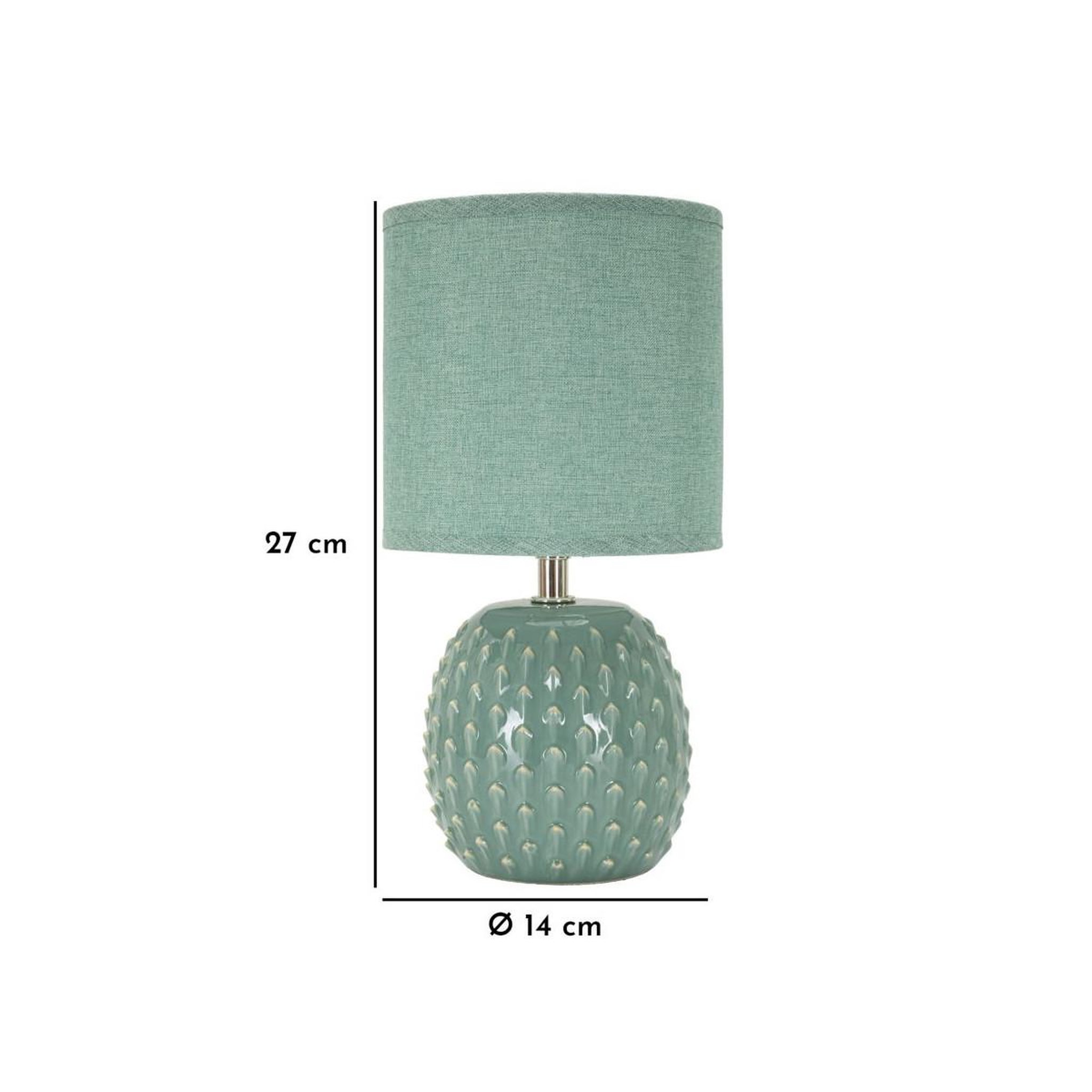 Voir la diapositive 6 : Paris Prix Lampe à poser en céramique  pontus  27cm turquoise
