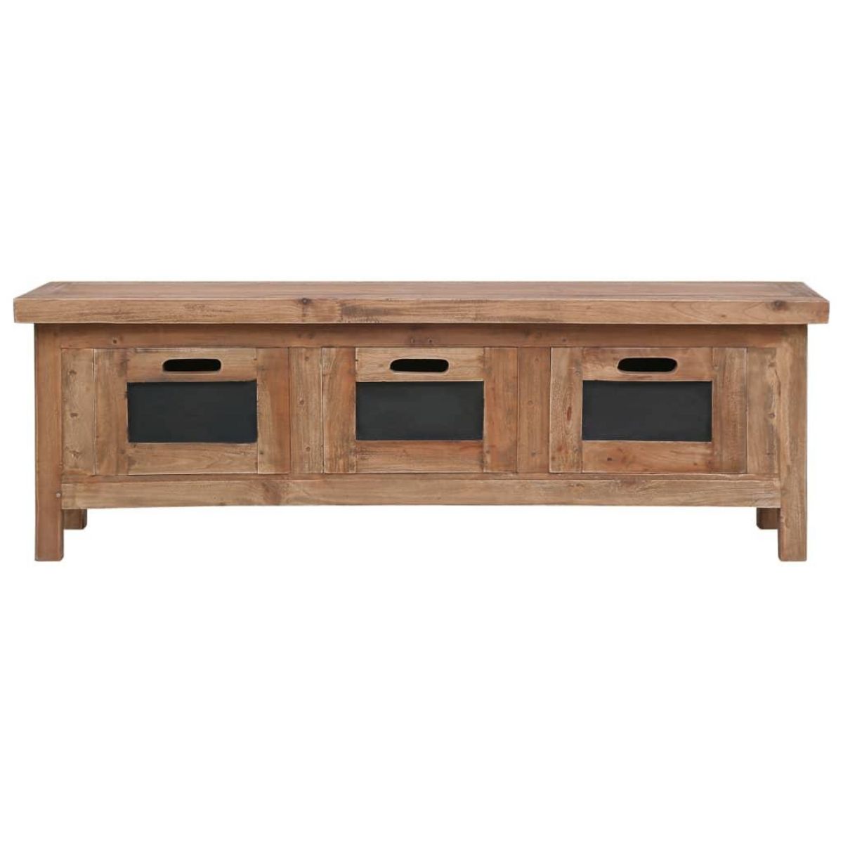 VIDAXL Meuble TV avec 3 tiroirs 120x30x40 cm Bois d'acajou massif