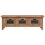 Voir la diapositive 3 : VIDAXL Meuble TV avec 3 tiroirs 120x30x40 cm Bois d'acajou massif