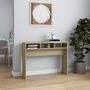 Voir la diapositive 3 : VIDAXL Table console chene sonoma 105x30x80 cm bois d'ingenierie