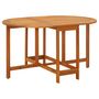 Voir la diapositive 2 : VIDAXL Table de jardin 130x90x72 cm Bois d'acacia massif