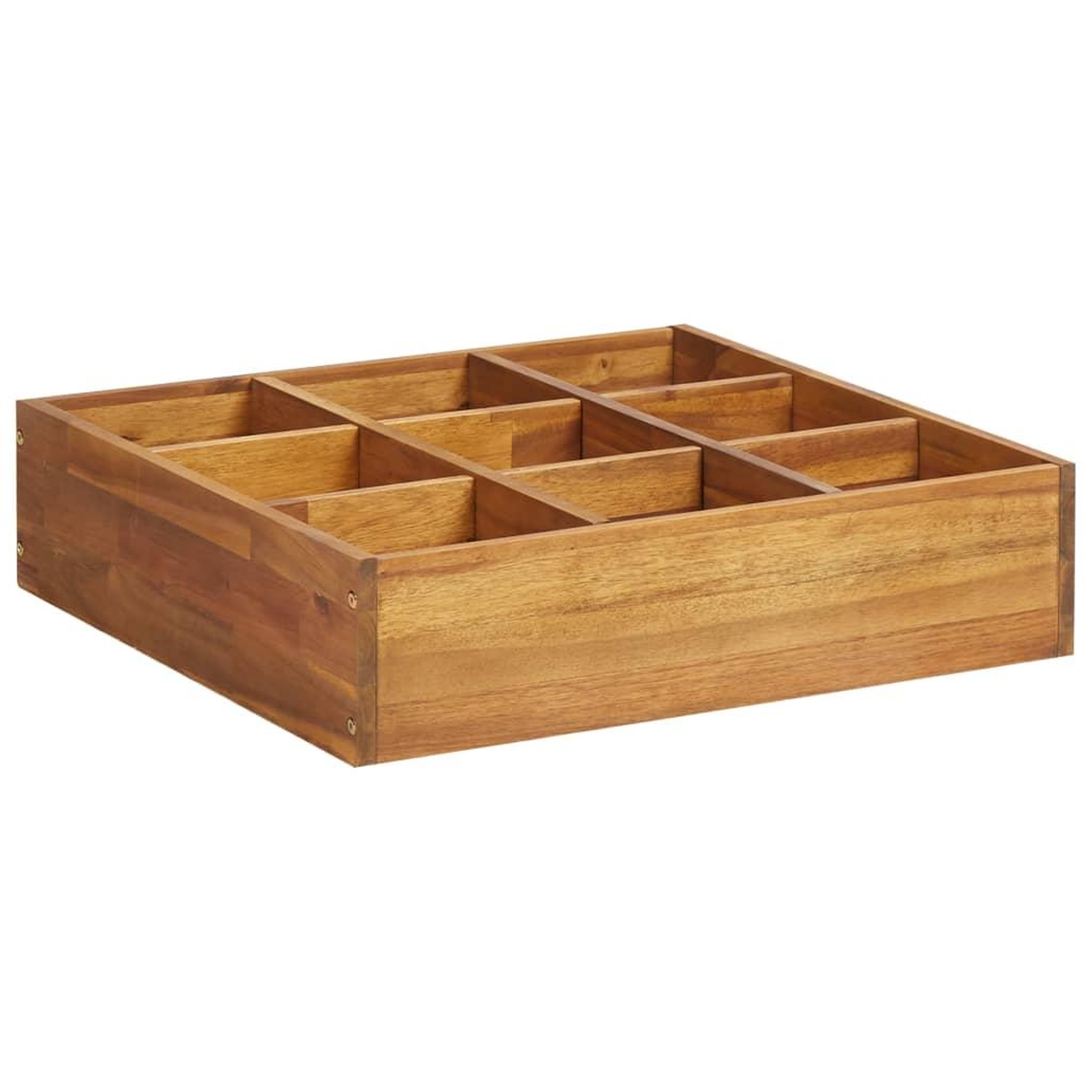 Voir la diapositive 2 : VIDAXL Lit surelevede jardin a herbes bois d'acacia massif 60x60x15 cm