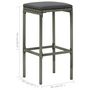 Voir la diapositive 6 : VIDAXL Ensemble de bar de jardin avec coussins 5 pcs Gris