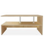 Voir la diapositive 2 : VIDAXL Table basse Bois d'ingenierie 90x59x42 cm Chene