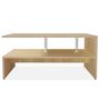 Voir la diapositive 2 : VIDAXL Table basse Bois d'ingenierie 90x59x42 cm Chene