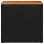 Voir la diapositive 5 : VIDAXL Table d'appoint de jardin dessus en bois noir 58x27,5x55 cm