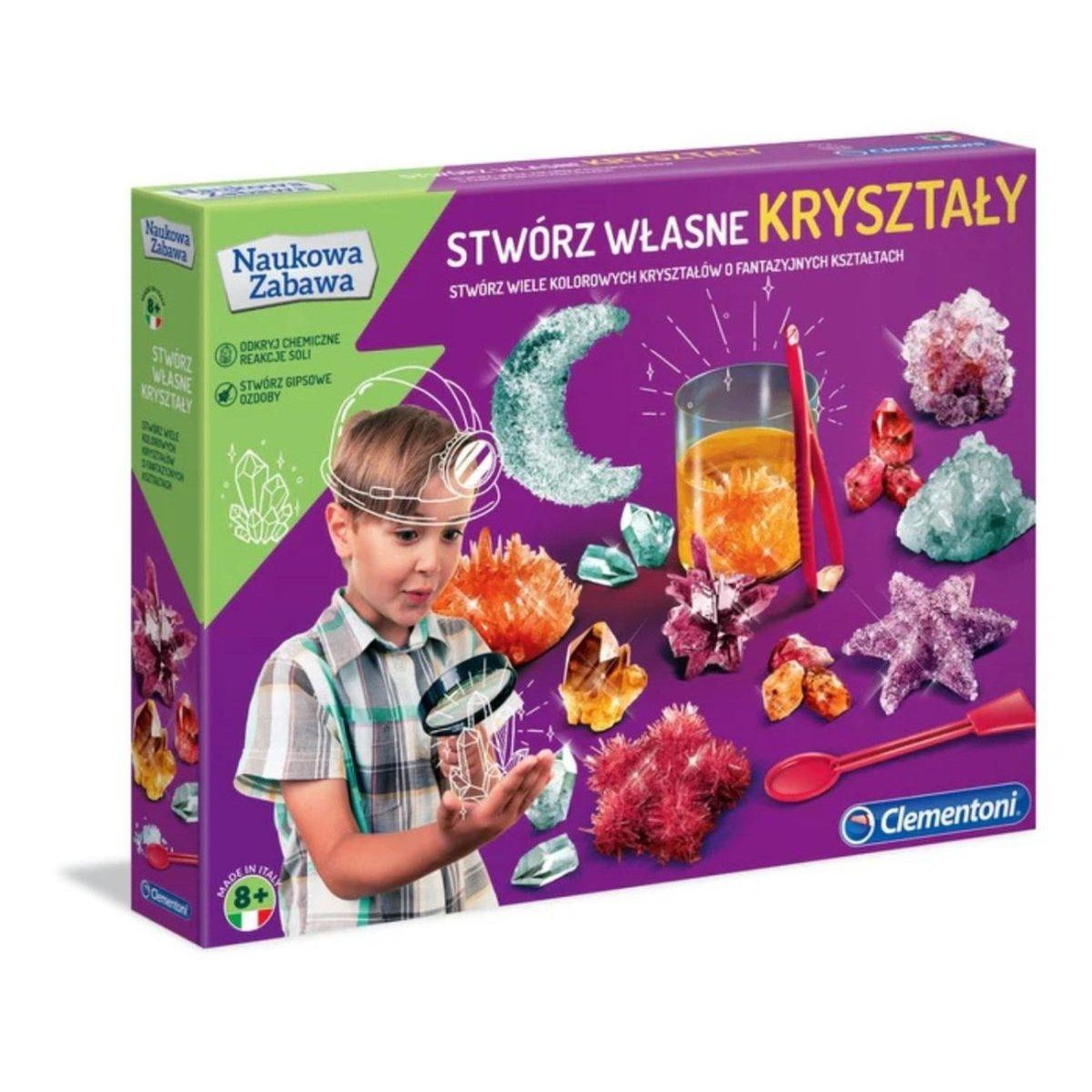 CLEMENTONI Coffret scientifique  50069 science  and  jeu - crée tes cristaux
