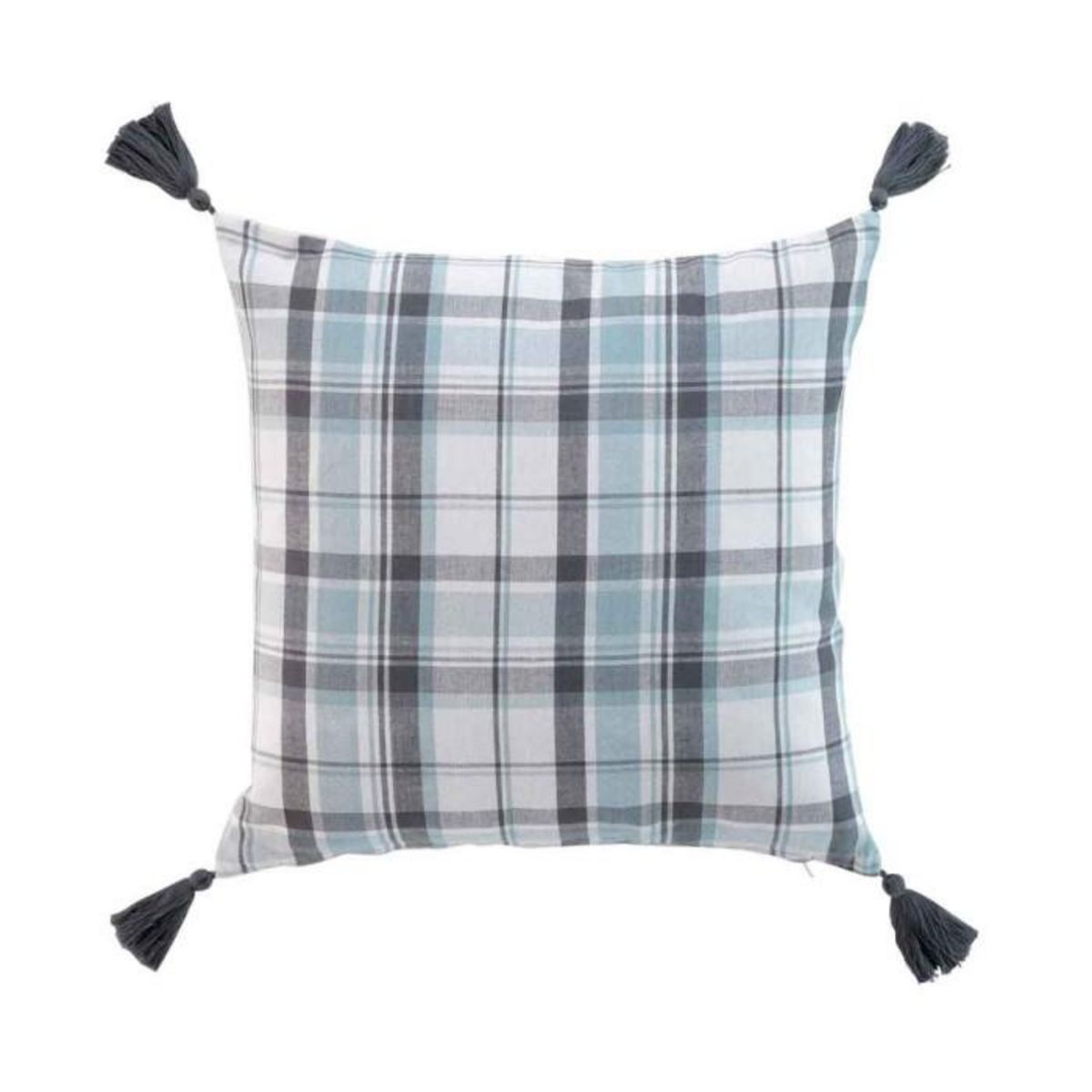 Paris Prix Coussin Déco Tissé  Megève  40x40cm Bleu