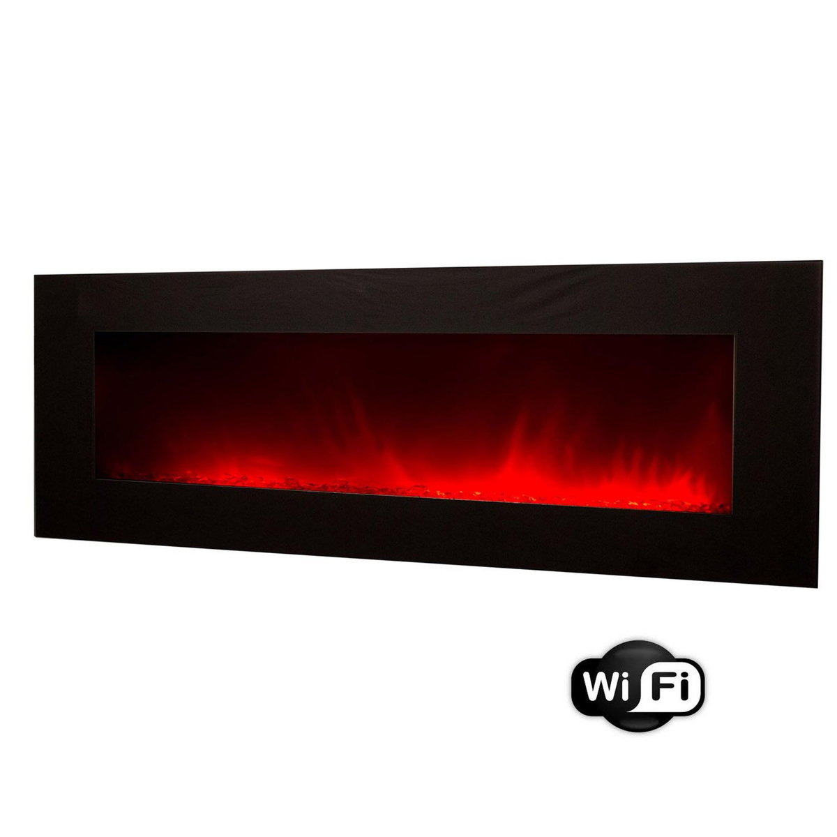 Chemin'arte Cheminée électrique grande taille 2000w en wifi - volcano 5xl wifi