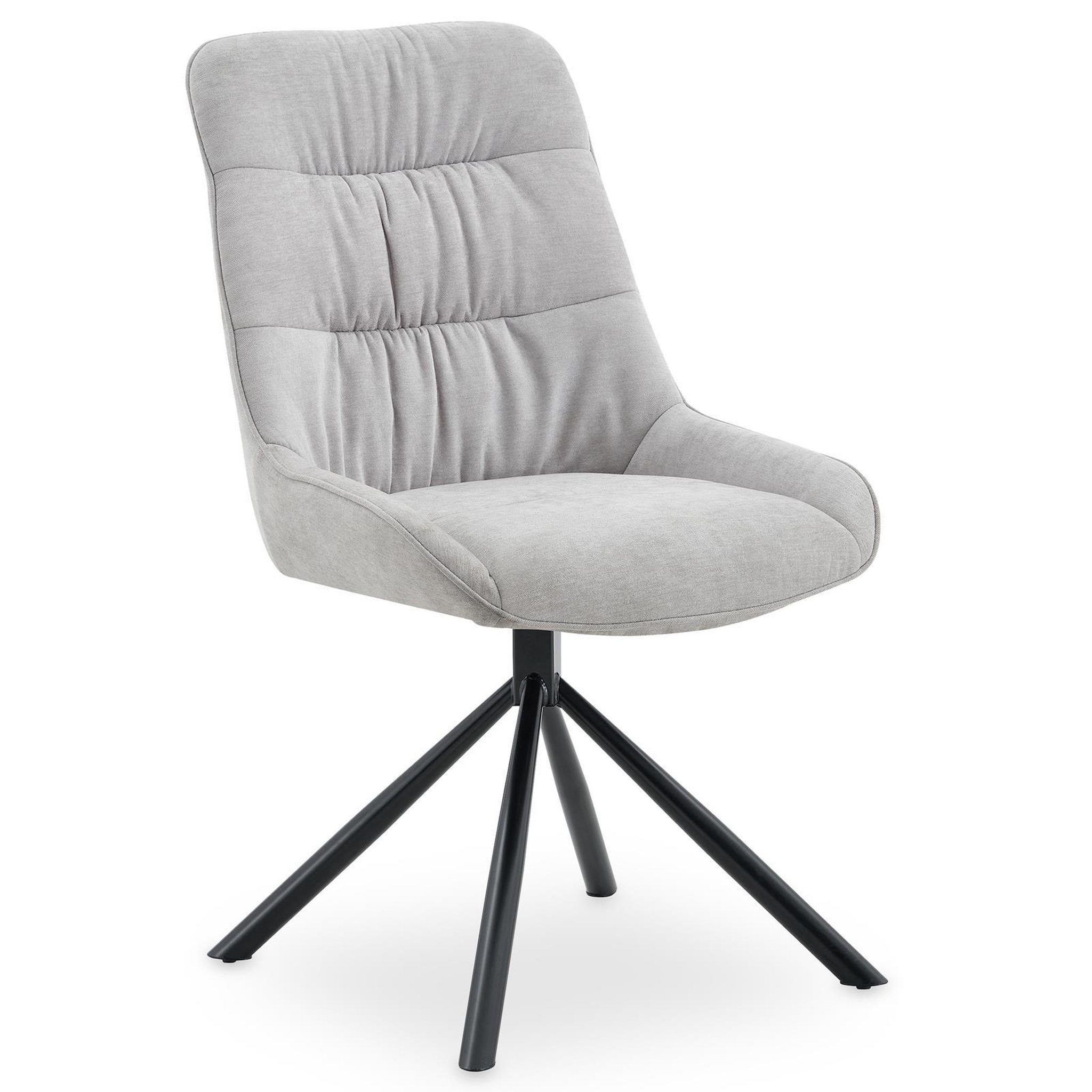Voir la diapositive 3 : IDIMEX Lot de 2 chaises libra de salle à manger en tissu