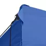 VIDAXL Tente de reception pliable avec 3 parois 3x4 m Acier Bleu