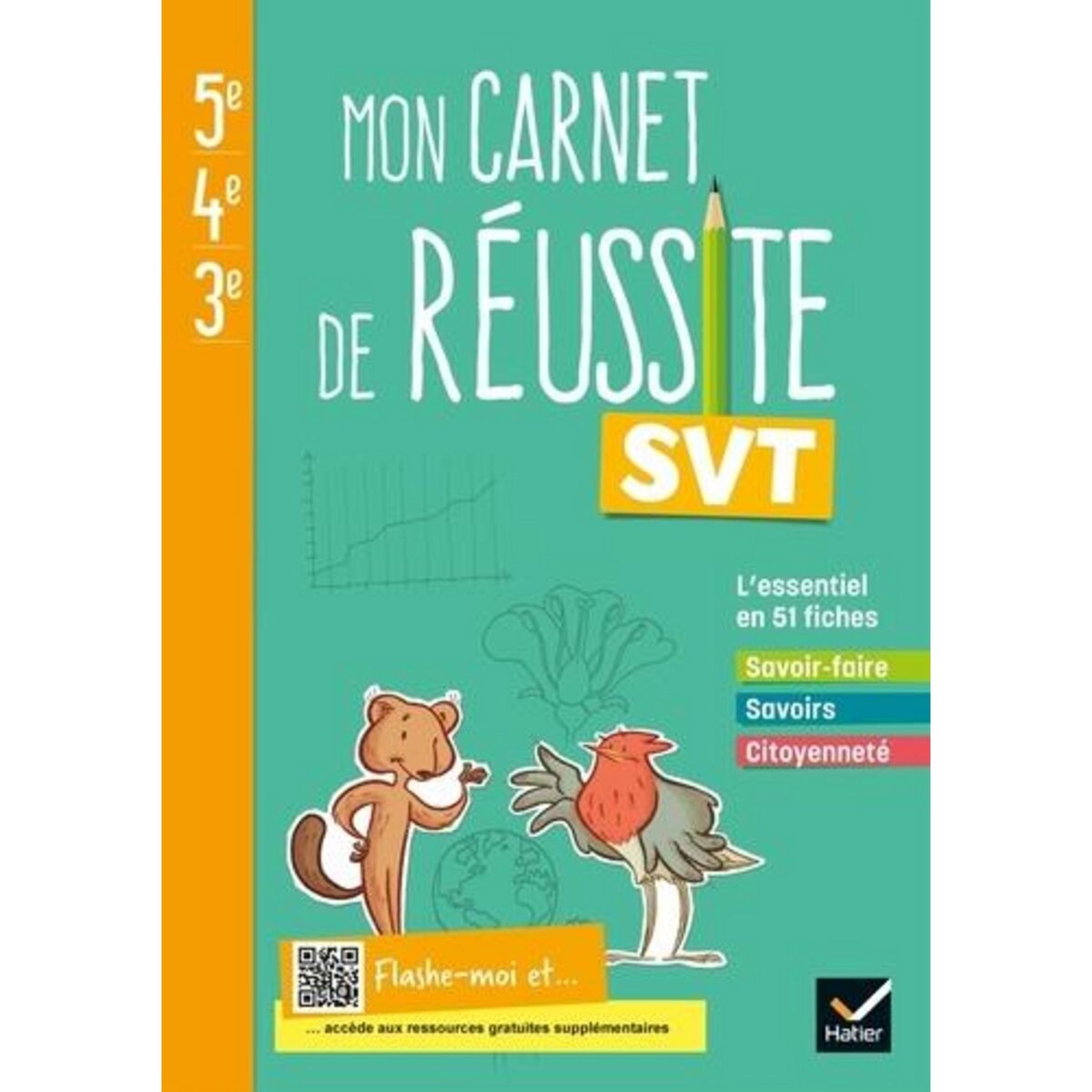 SVT 5E-4E-3E MON CARNET DE REUSSITE. CAHIER DE L'ELEVE, EDITION 2021, Gardarein Jean-Michel