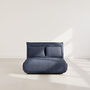Voir la diapositive 5 : BEST MOBILIER Candice - banquette 2 places convertible clic-clac en velours côtelé