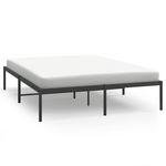 VIDAXL Cadre de lit metal sans matelas noir 160x200 cm