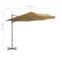 Voir la diapositive 6 : VIDAXL Parasol de jardin avec base portable taupe