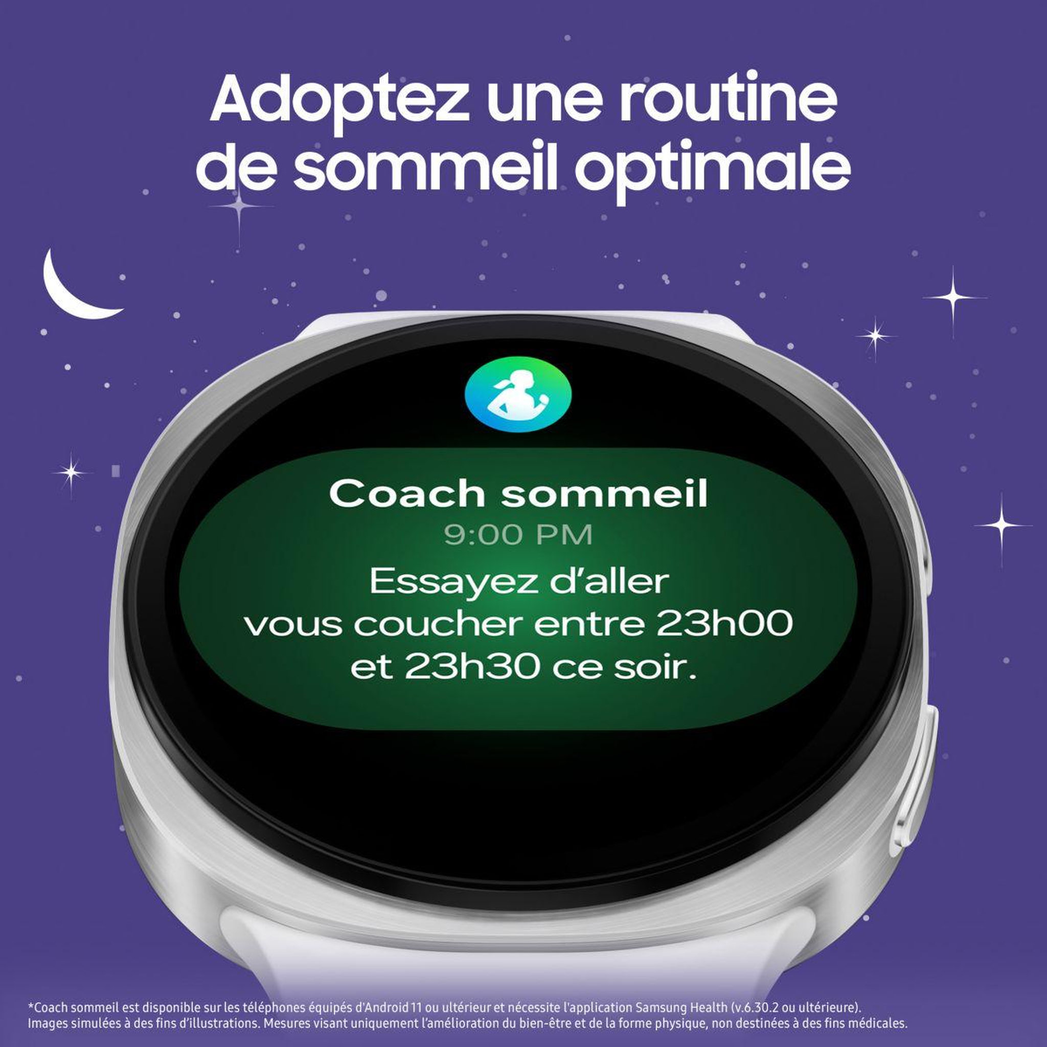 Voir la diapositive 4 : Samsung Montre connectée galaxy watch8 argent 40mm 4g