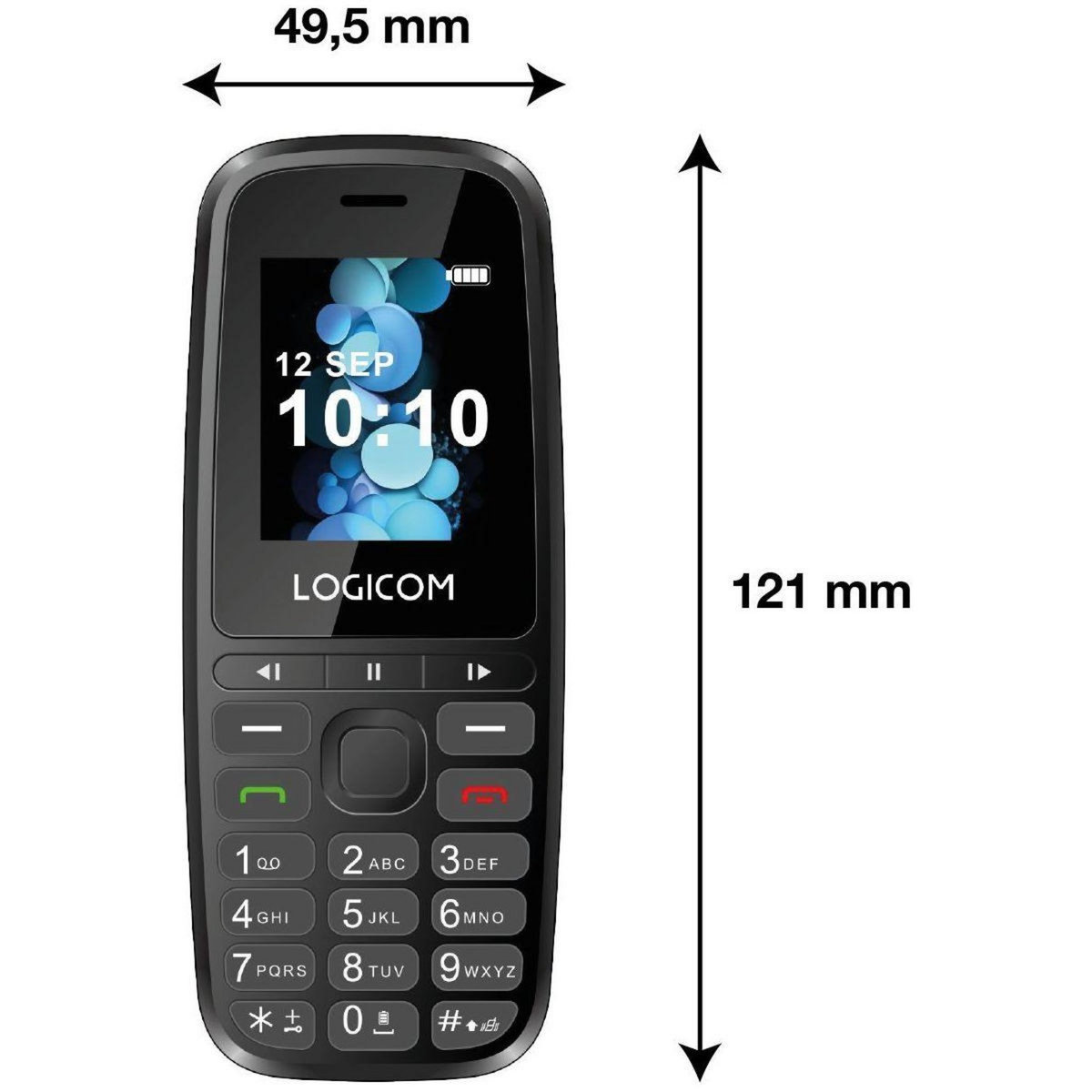 Logicom Téléphone portable Posh 402 Noir 4G