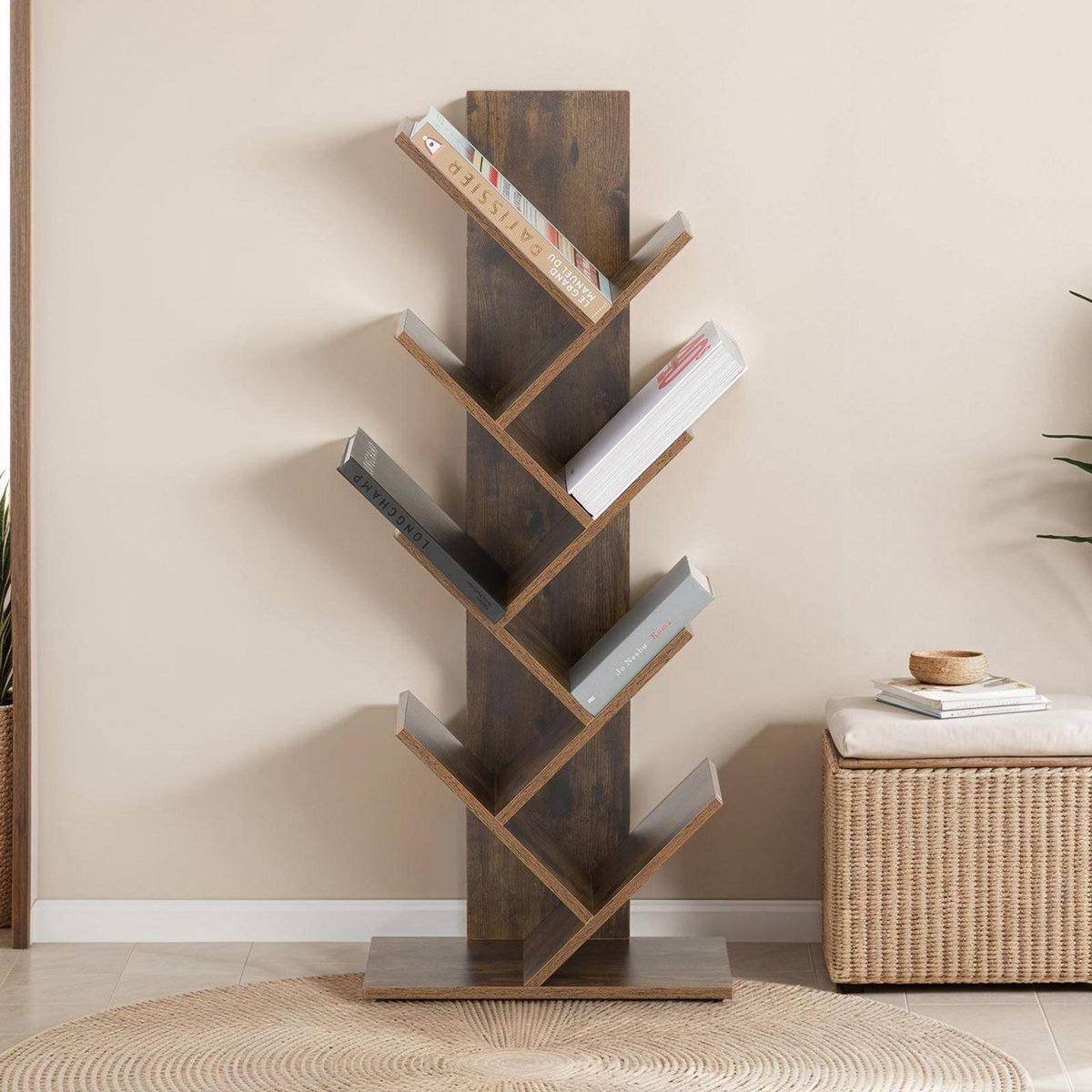 IDIMEX Étagère JULES en forme d'arbre, en bois