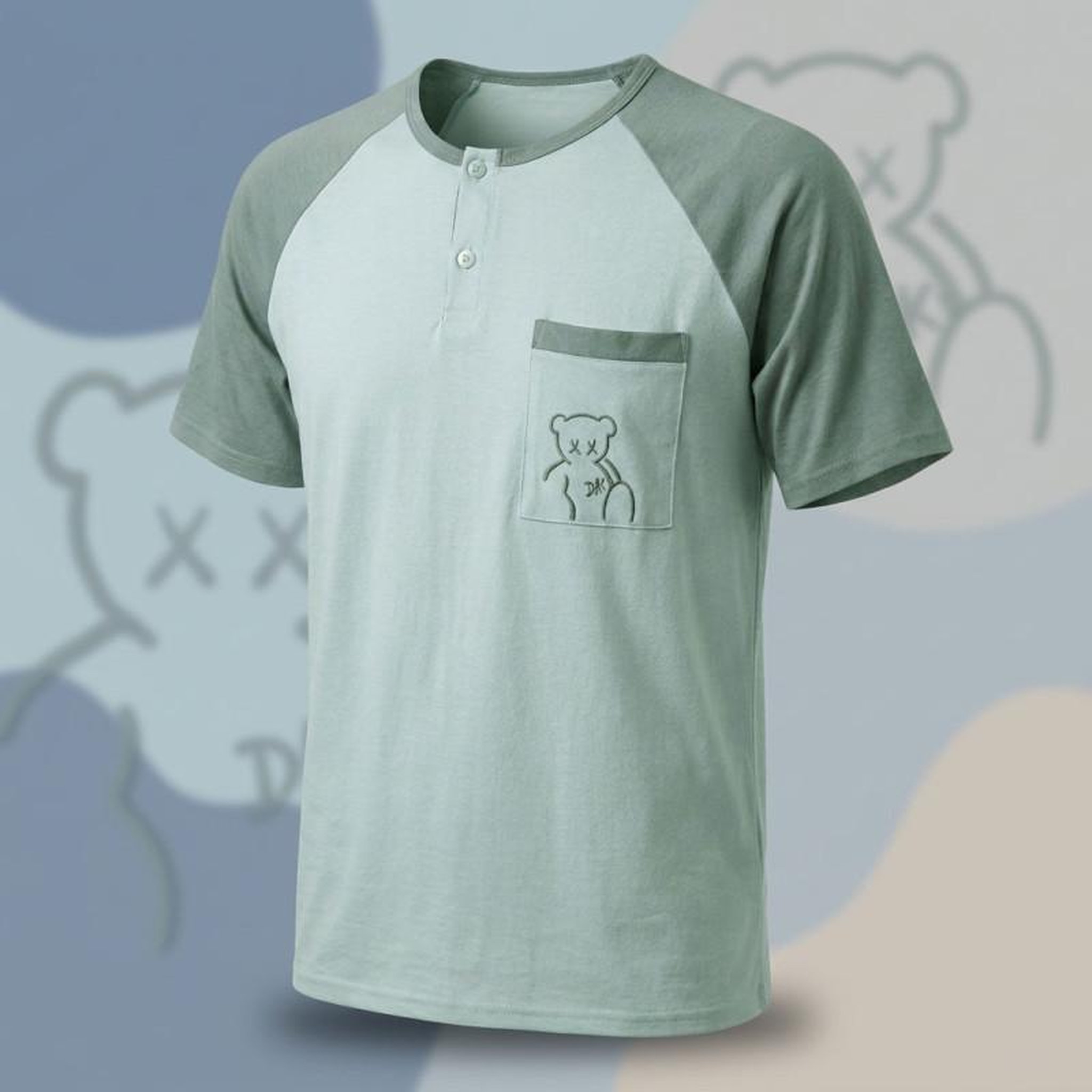Voir la diapositive 3 : OZABI OZABI Ensemble Pyjama Pyjama Court Homme Coton