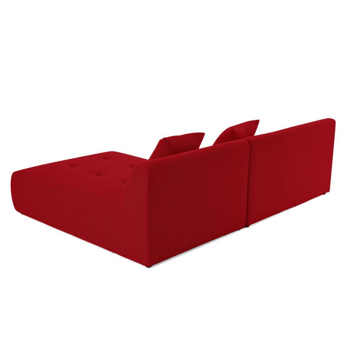 LISA DESIGN Onyx - canapé modulable d'angle réversible 4 places - en tissu mailles 3d