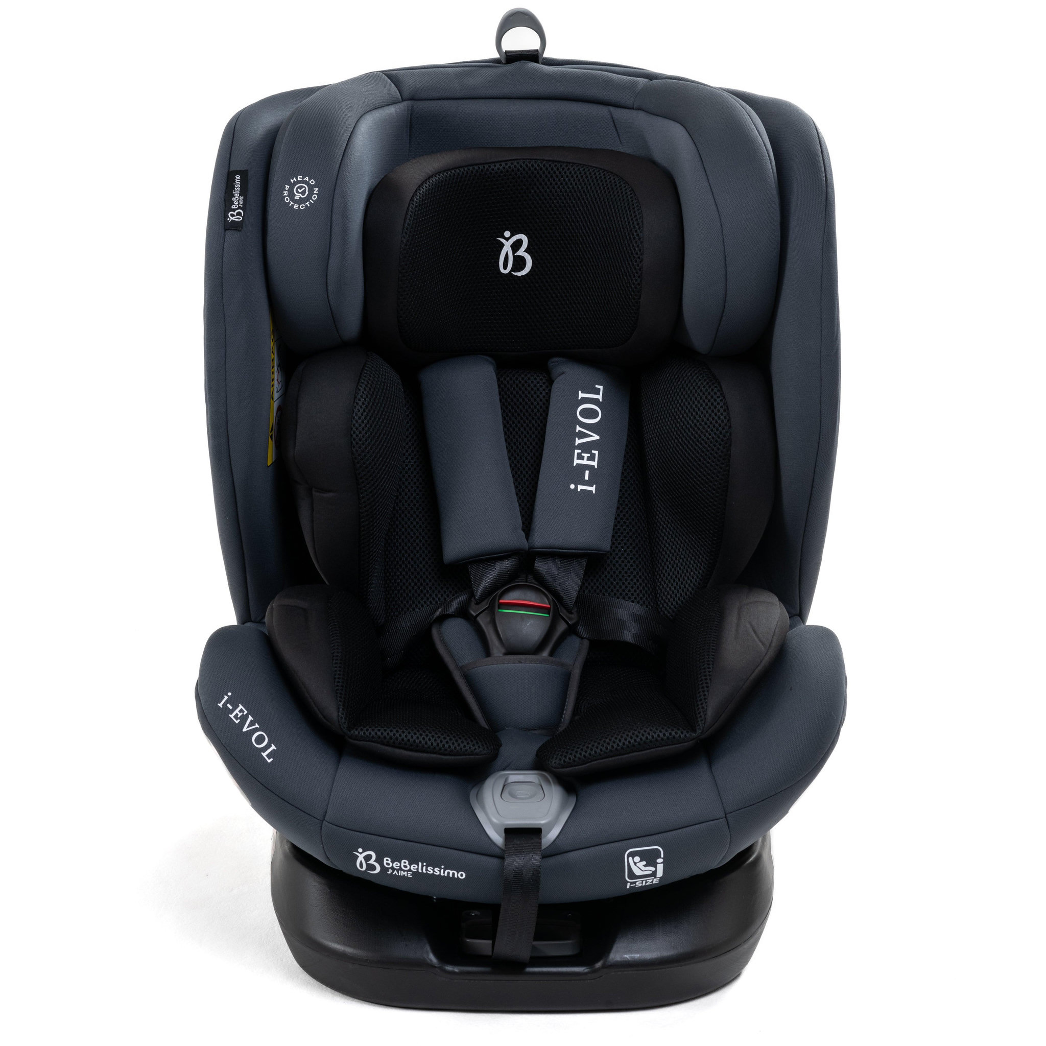 Voir la diapositive 3 : BEBELISSIMO Siège auto Isofix - pivontant 360 ° - 40-150 cm -  0-36kg  i- Evol - gris foncé