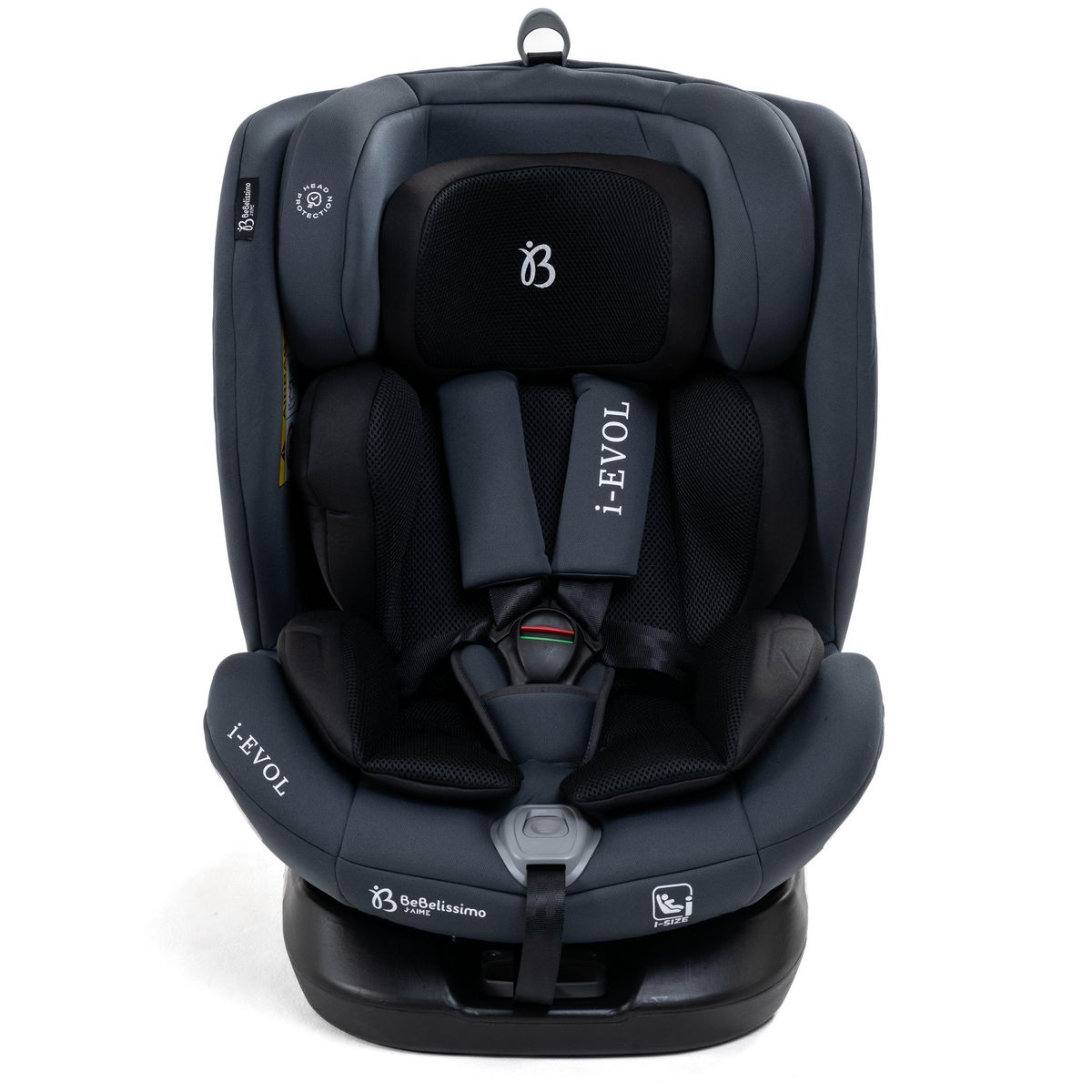 BEBELISSIMO Bebelissimo - Siège auto Isofix - pivontant 360 ° - 40-150 cm -  0-36kg  i- Evol - gris foncé