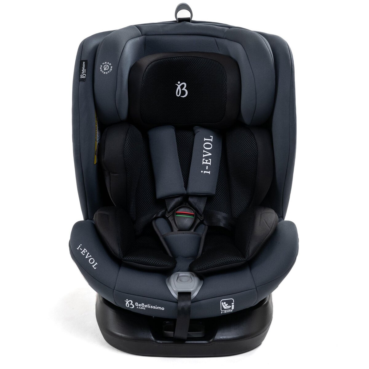 BEBELISSIMO Bebelissimo - Siège auto Isofix - pivontant 360 ° - 40-150 cm -  0-36kg  i- Evol - gris foncé