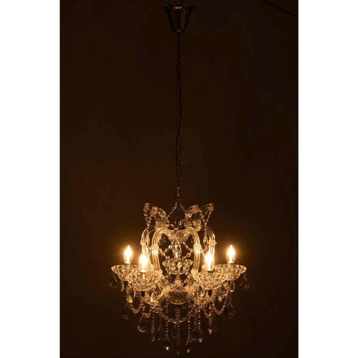 Paris Prix Lustre en Verre  Antique  57cm Transparent