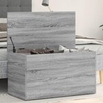 VIDAXL Coffre de rangement Sonoma gris 84x42x46 cm Bois d'ingenierie