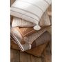 Voir la diapositive 3 : Paris Prix Coussin Déco  Jaisalmer  45x45cm Marron & Blanc